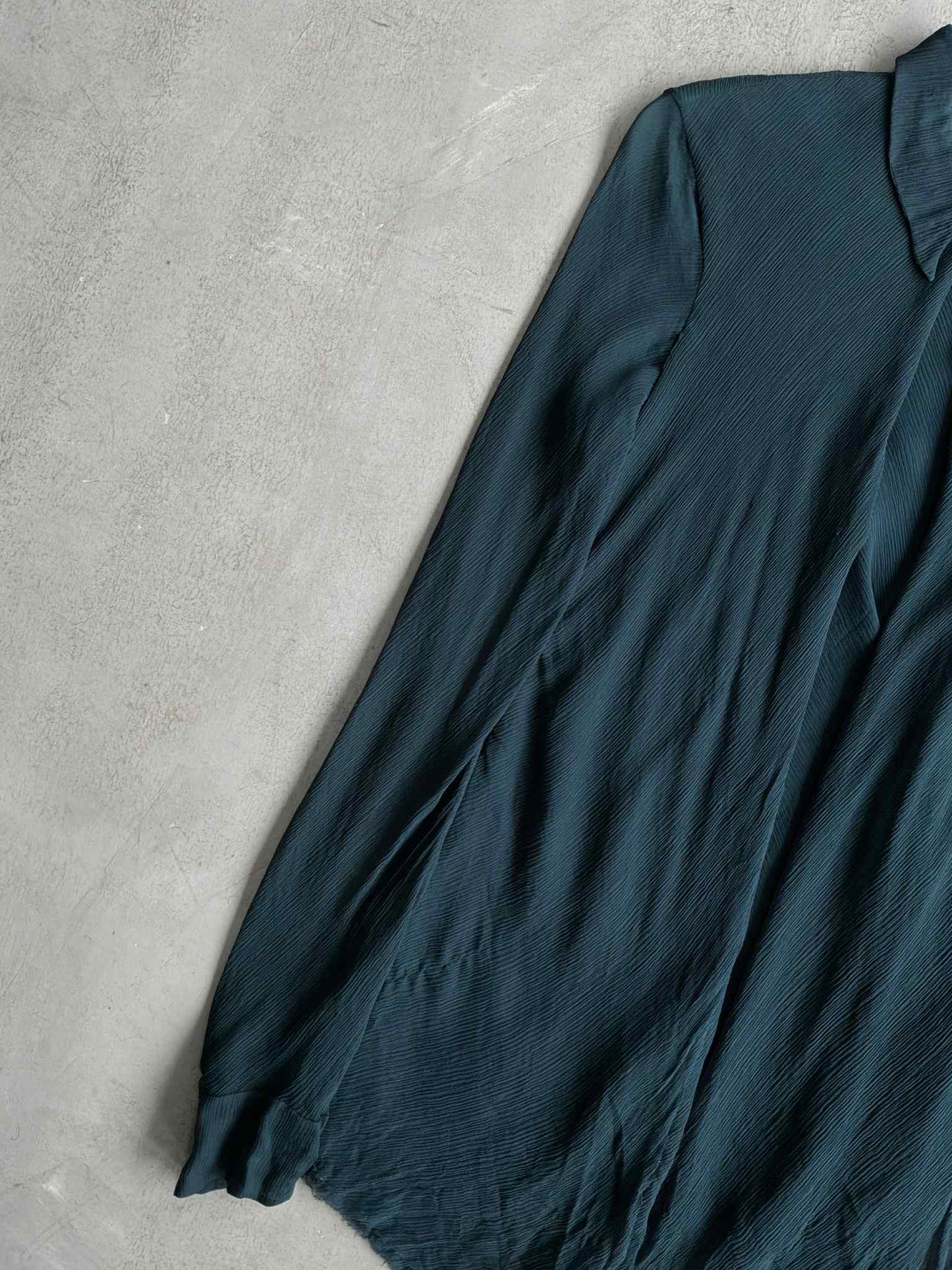 Hermes Margiela Era Double Layered Silk Button Dress