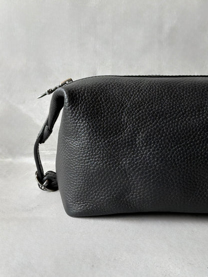 Chrome Hearts Grained Leather Clutch Bag