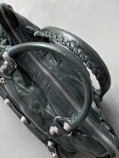 Balenciaga Part Time Dark Green Giant 21 Lambskin Bag