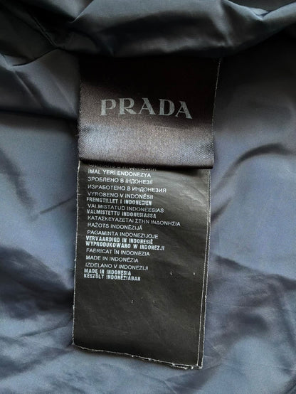 Prada Emblem Sleeve Puffer Jacket