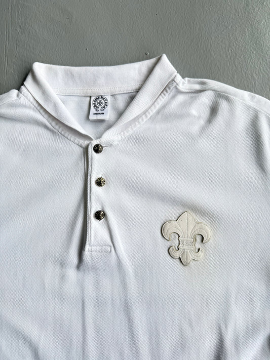 1/1 Vintage Chrome Hearts Fleur Patch Polo Shirt
