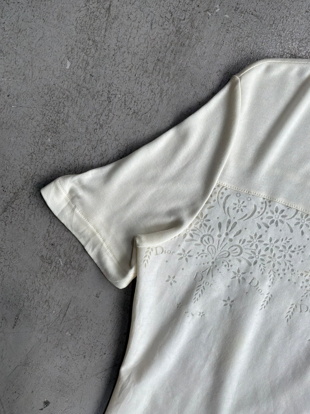 Dior John Galliano Era White Mesh Top