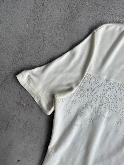 Dior John Galliano Era White Mesh Top