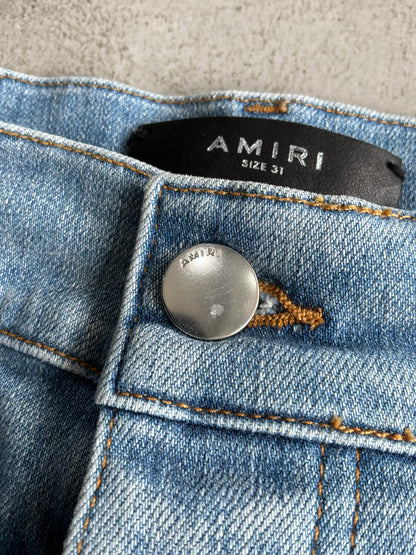 Amiri Light Washed Open Ankle Denim Pants