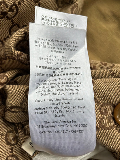 Gucci Tan Monogram Reversible Jacket