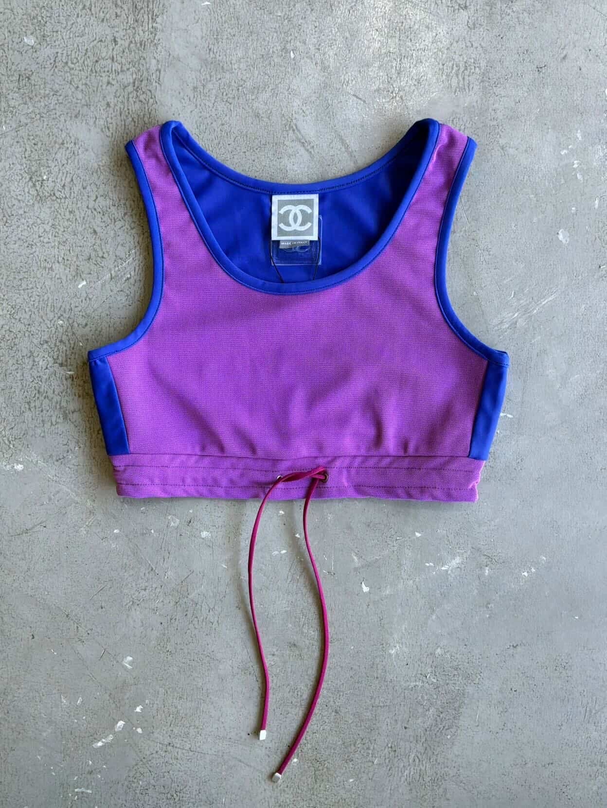 Chanel Sportsline Swim Top