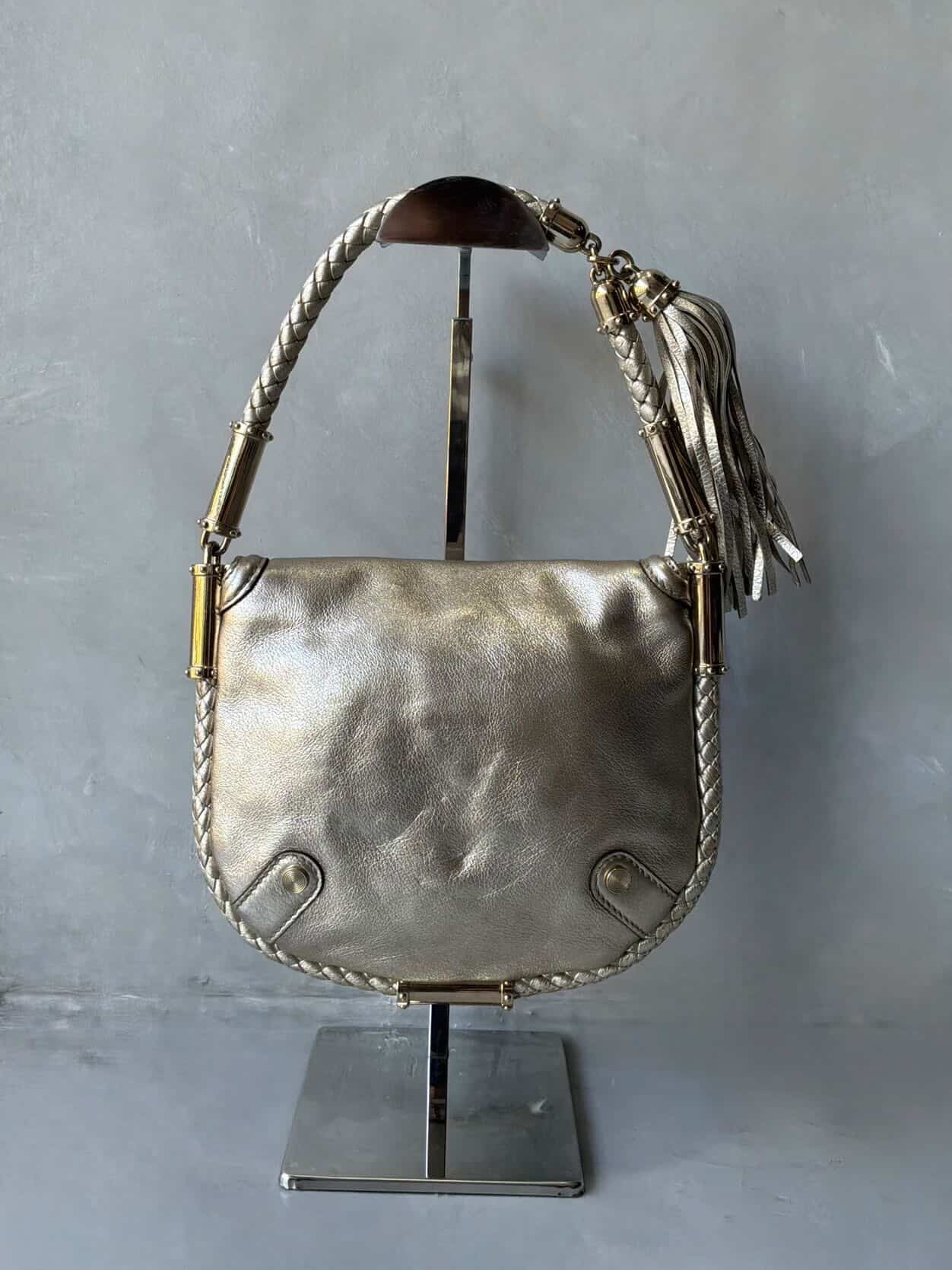 Gucci Metallic Fringe Handbag