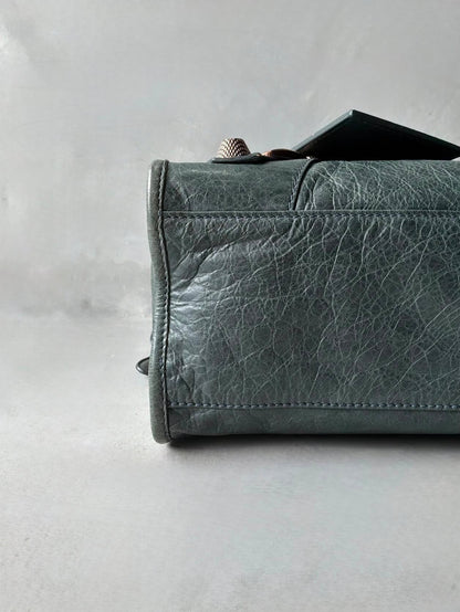 Balenciaga City Giant 21 Dark Green Lamb Skin Bag