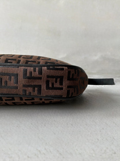 Fendi Brown Monogram Boat Bag