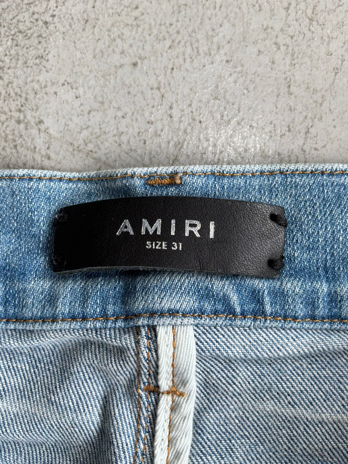 Amiri Light Washed Open Ankle Denim Pants