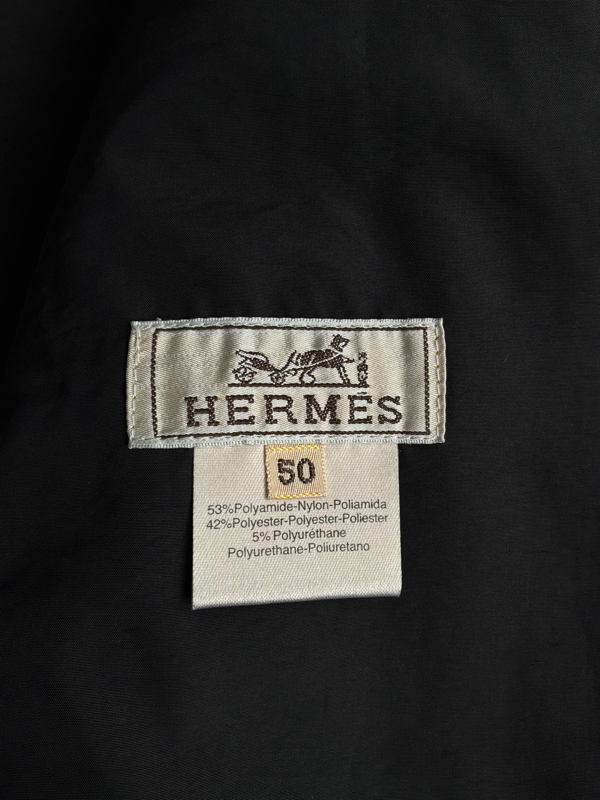 Hermes Leather Zip Nylon Vest