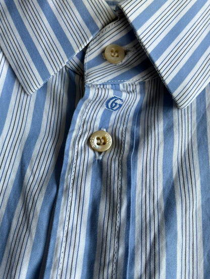 Gucci All Over Print Pinstripe Shirt