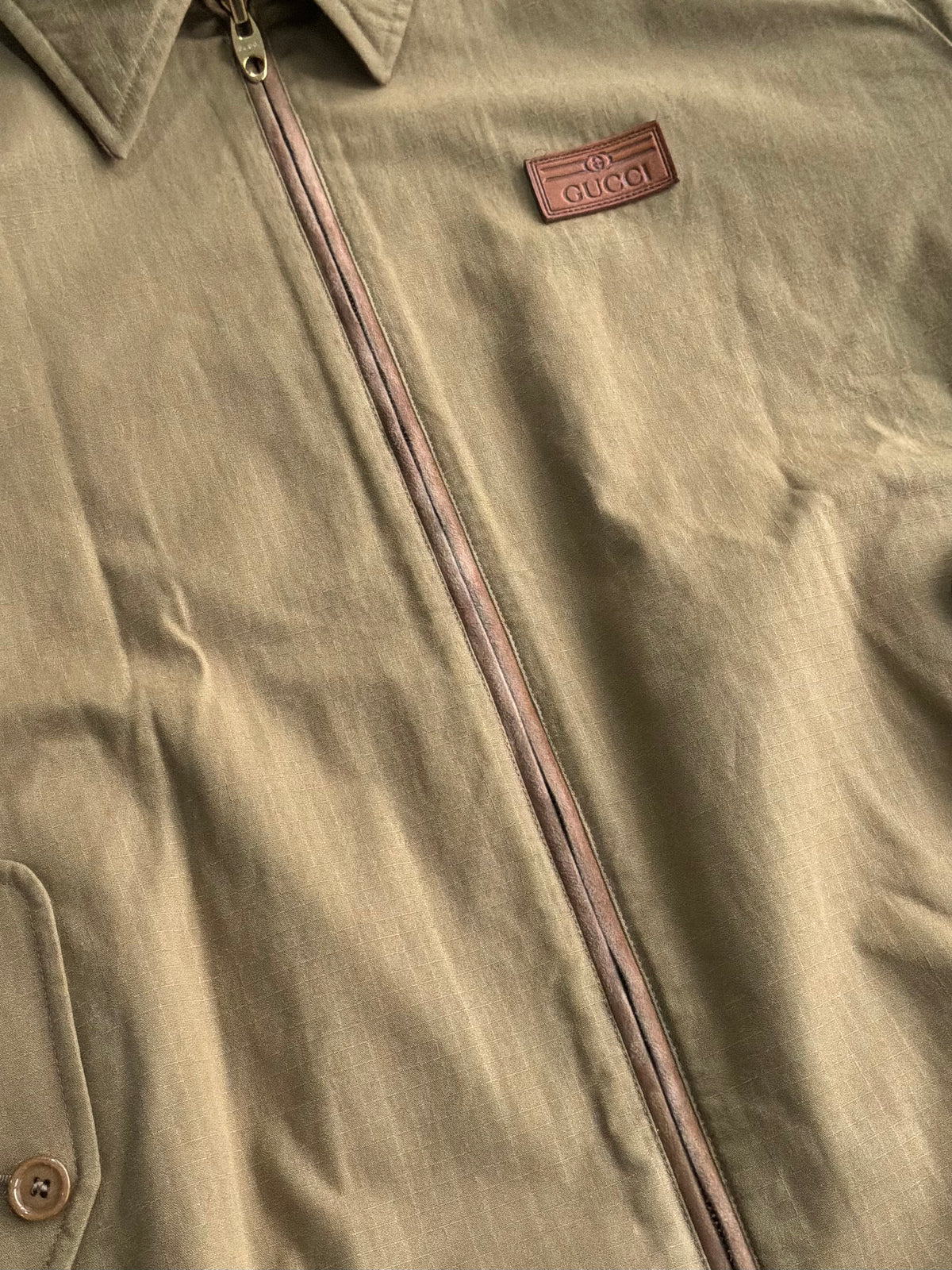 Gucci Tan Monogram Reversible Jacket