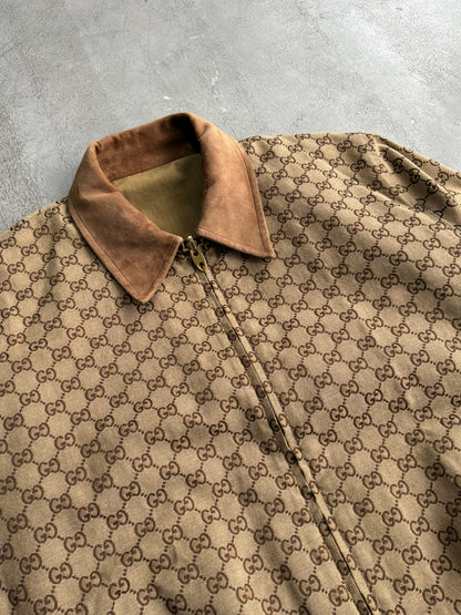 Gucci Tan Monogram Reversible Jacket