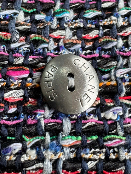 Chanel Multicolor Tweed Velcro Closure Jacket