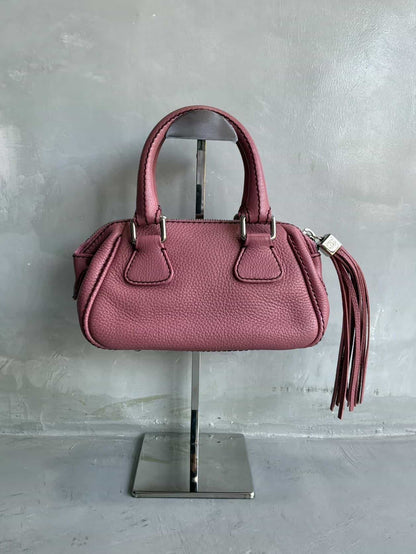 Chanel LAX Tassel Caviar Mini Bowler Bag