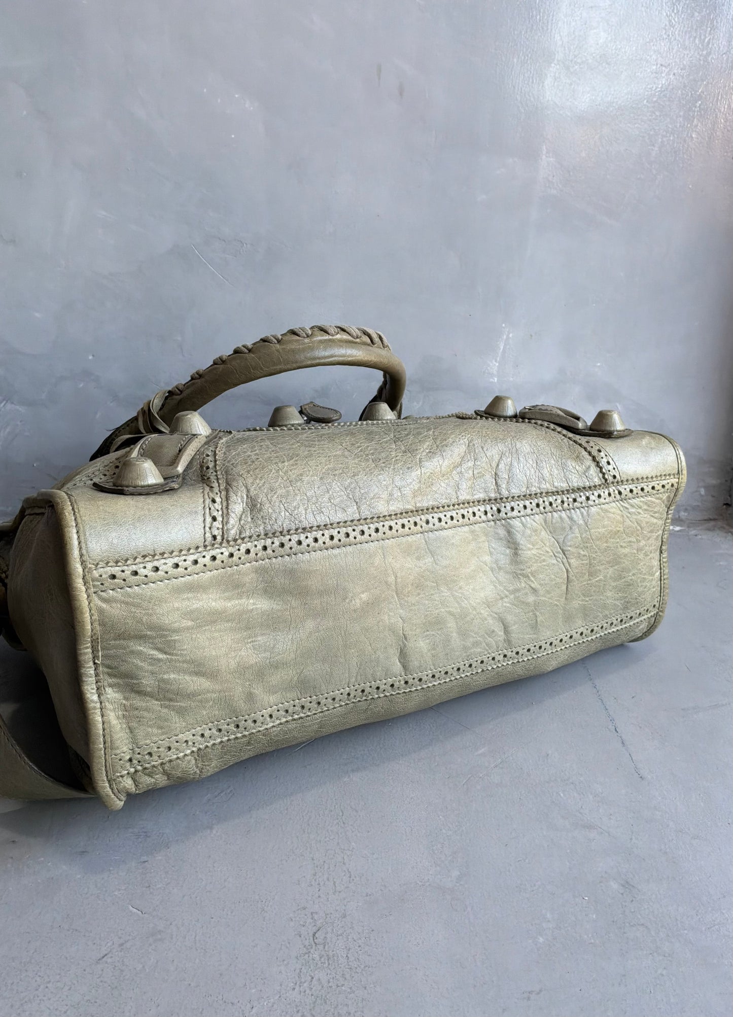 Balenciaga Classic City Giant Studs Beige
