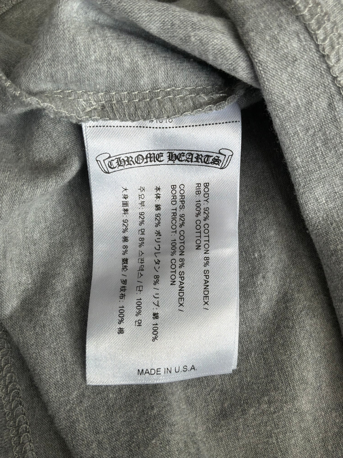 Chrome Hearts Three Logo Gray Mini Dress