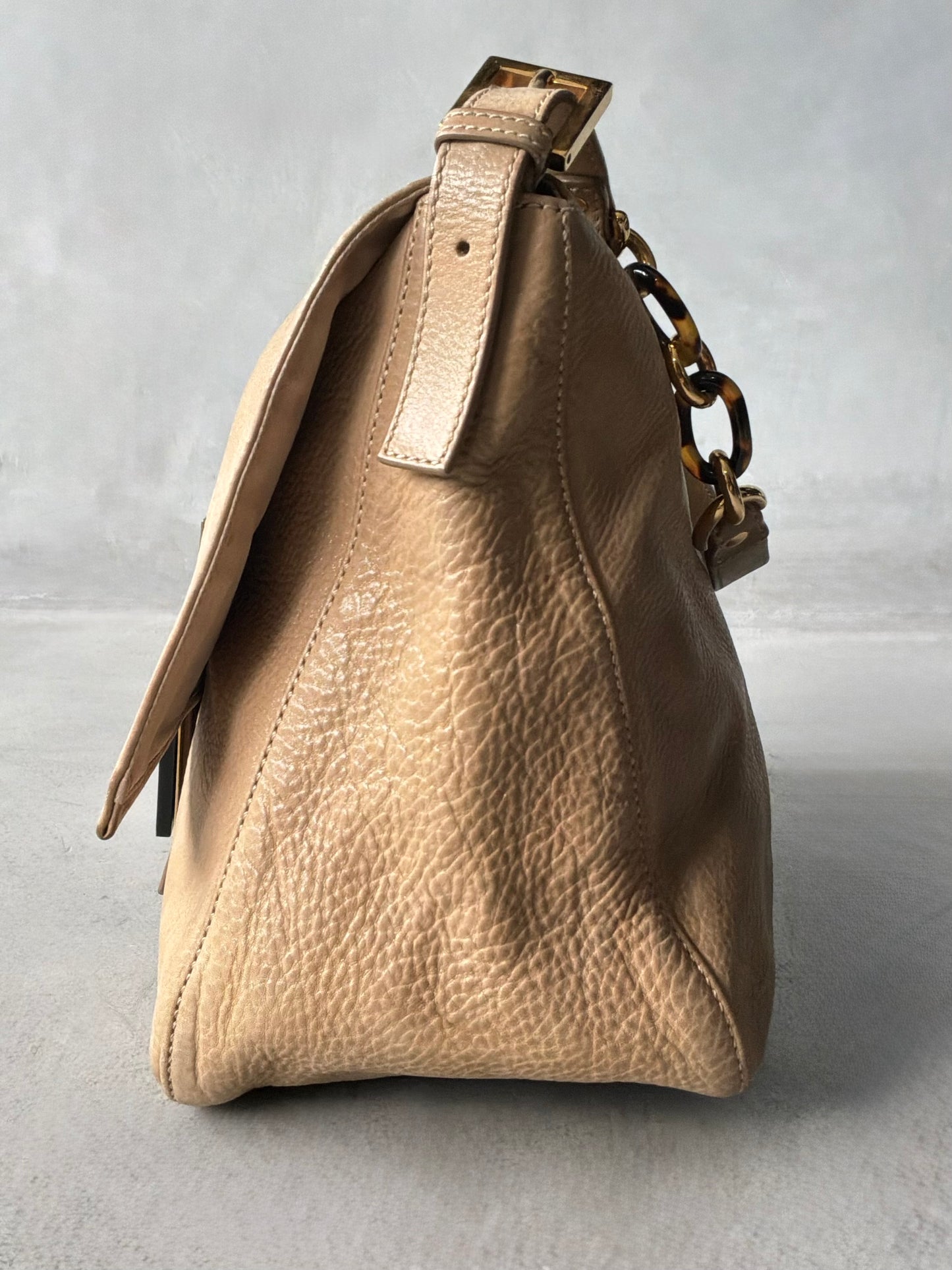 Fendi Mamma Baguette Brown Bag