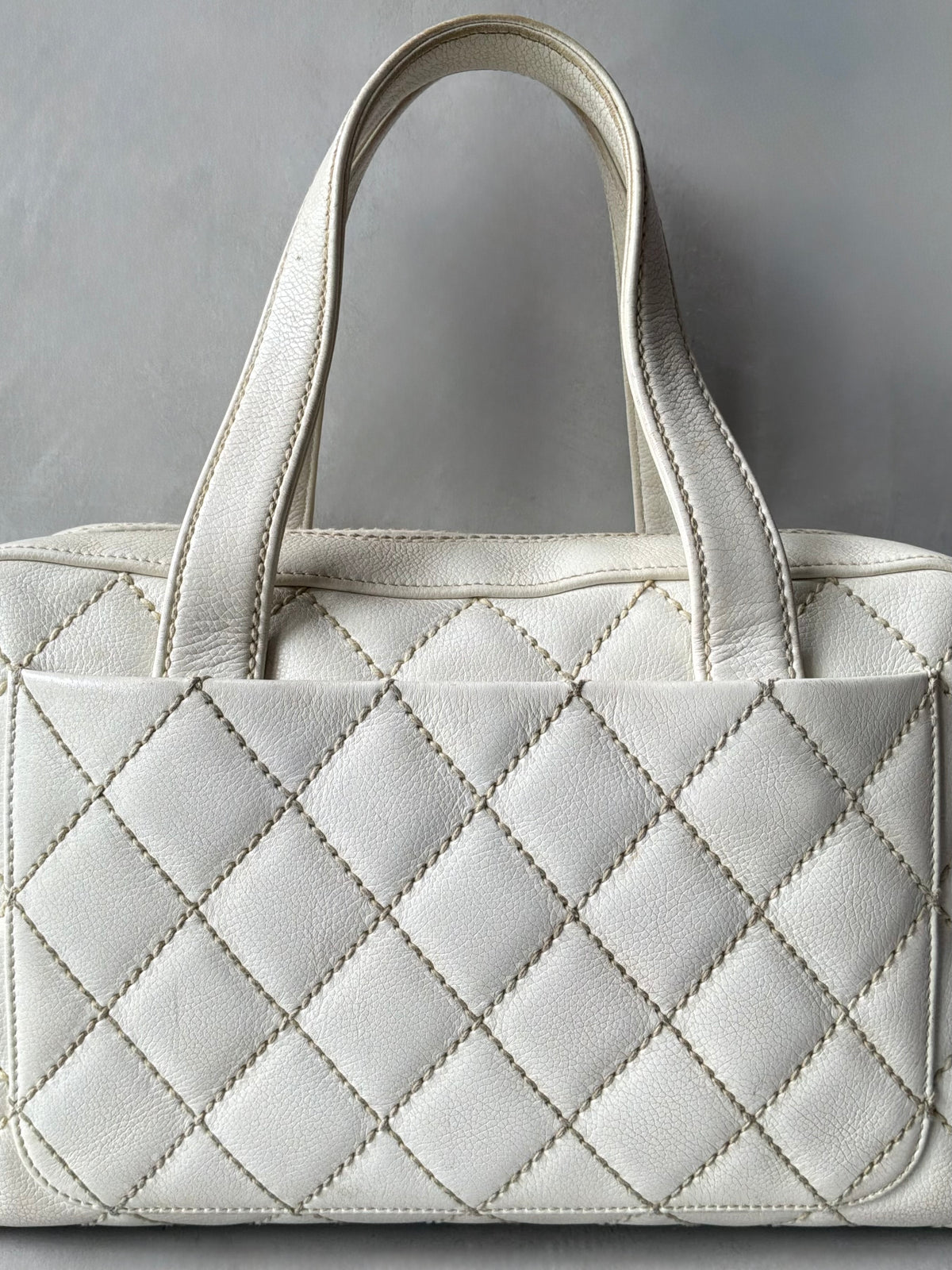 Chanel Vintage Wildstitch Bowler Bag