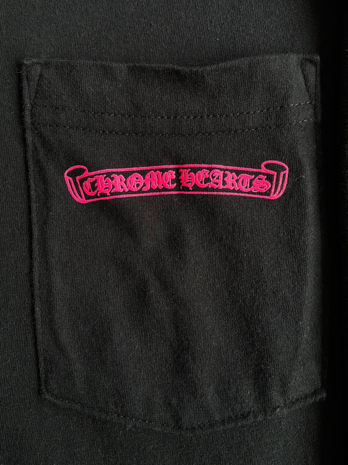 Chrome Hearts Pink Vertical Script Longsleeves