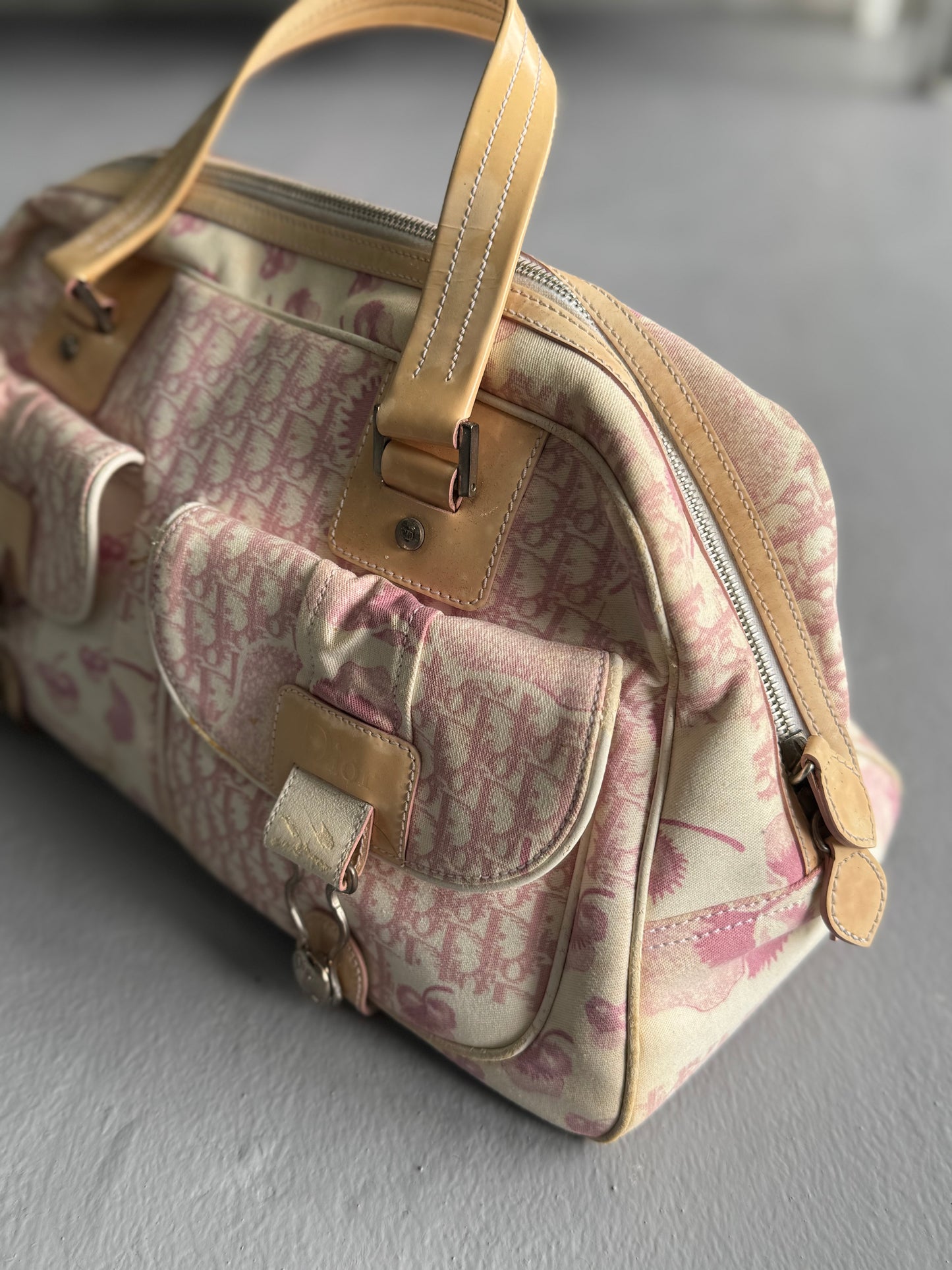 Vintage Dior Oblique Cherry Handbag