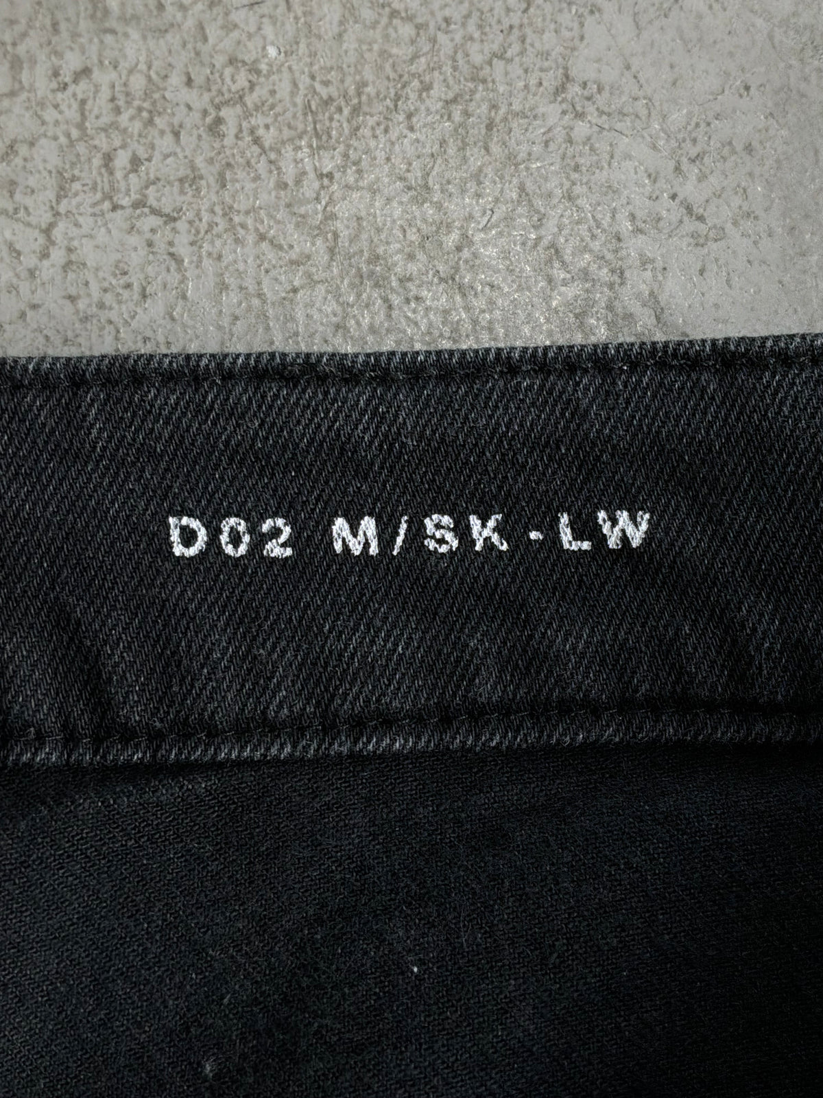 Saint Laurent Paris Washed Black Denim Slim Jeans