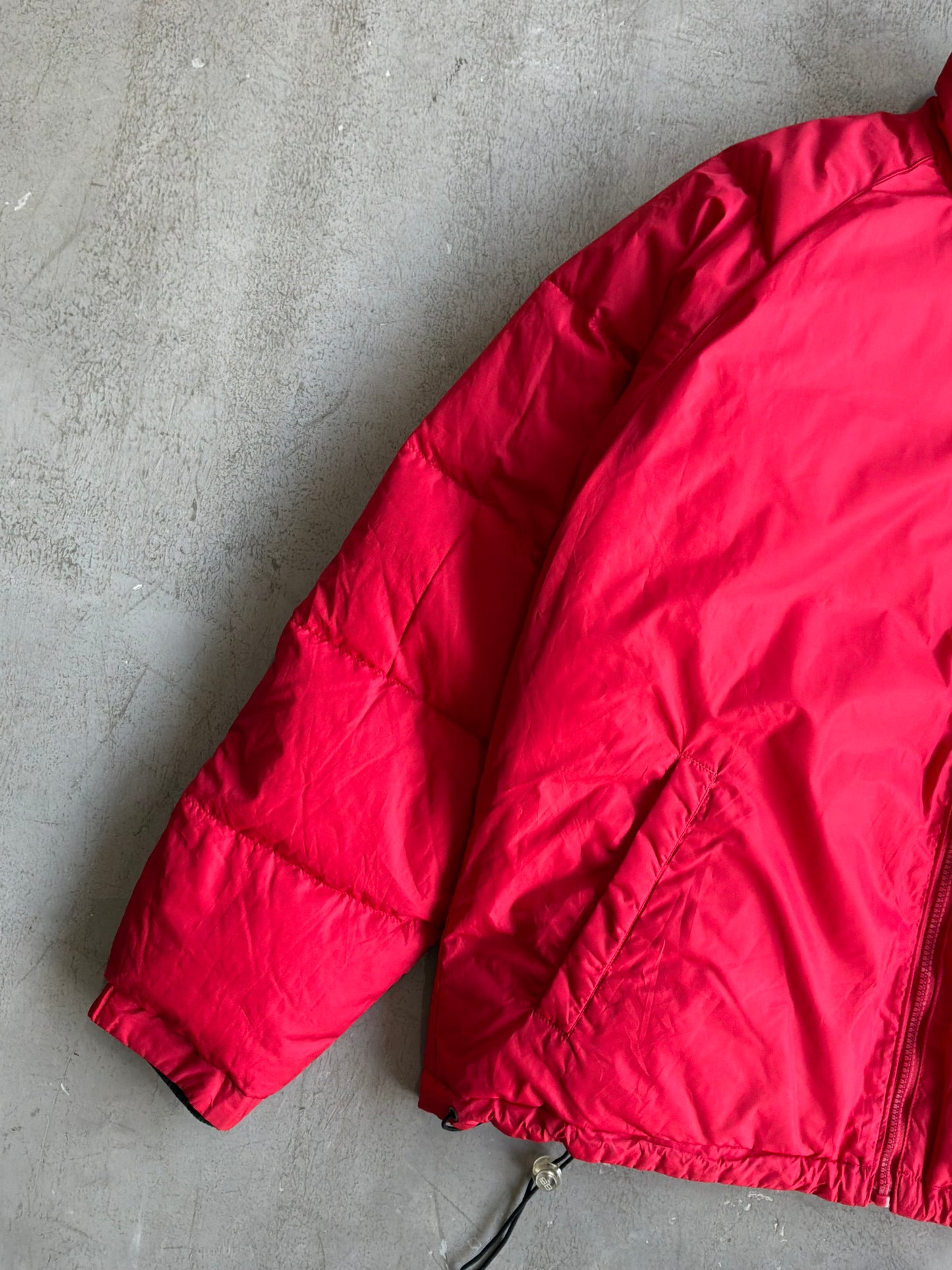 Balenciaga Vintage Red And Black Reversible Puffer Jacket
