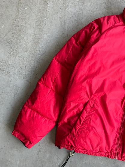 Balenciaga Vintage Red And Black Reversible Puffer Jacket