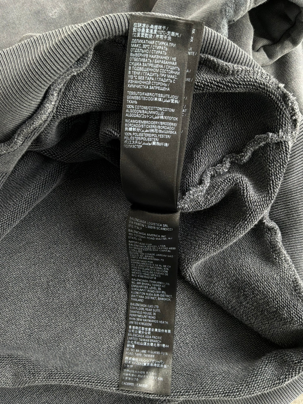 Balenciaga Tie Dye Distressed Hoodie