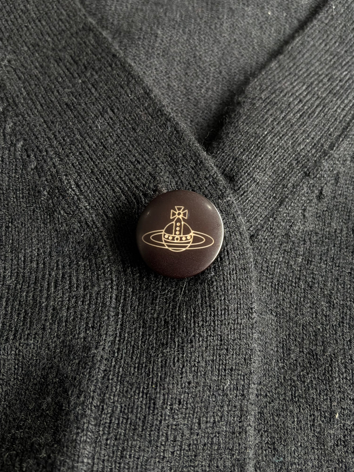 Vivienne Westwood Black Pink Wool Cardigan