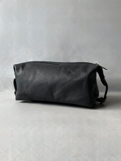 Chrome Hearts Grained Leather Clutch Bag