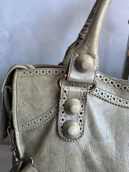 Balenciaga Classic City Giant Studs Beige