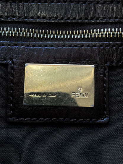 Fendi Zucchino Double Flap Baguette Bag
