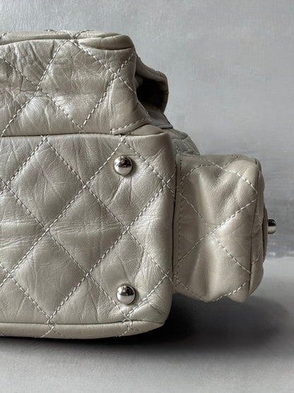 Rare Chanel Cambon Ligne Chain Reporter Lambskin Bag