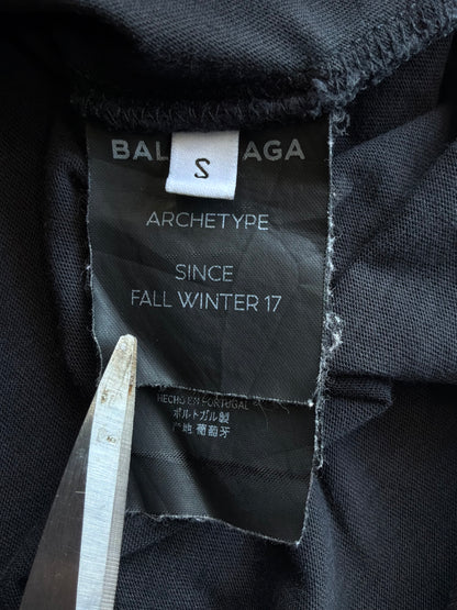 Balenciaga Mode Script Black Tee