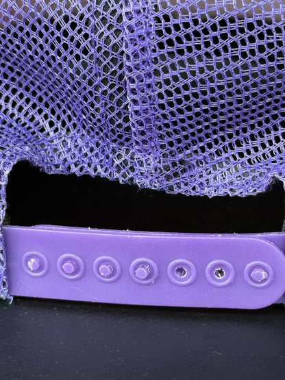 Chrome Hearts Hollywood Pink on Purple Trucker Hat