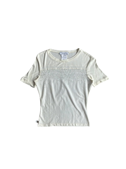 Dior John Galliano Era White Mesh Top