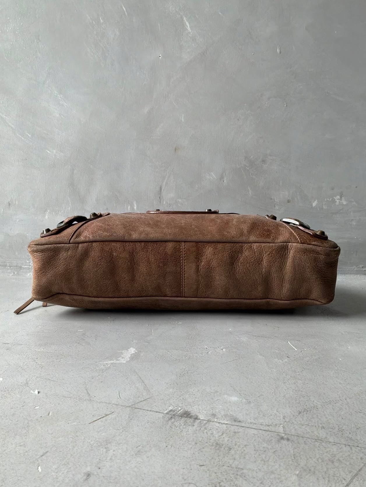 Balenciaga Le First Lambskin Brown Bag