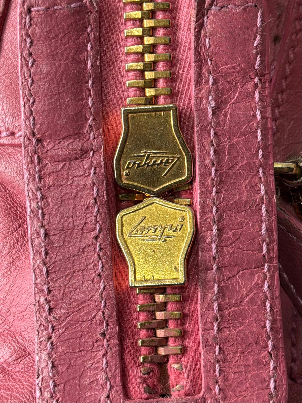 Balenciaga Classic City Pink on Gold Giant 21 Lambskin Bag
