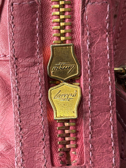 Balenciaga Classic City Pink on Gold Giant 21 Lambskin Bag