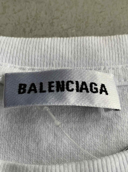 Womens Balenciaga Lipstick Script Tee