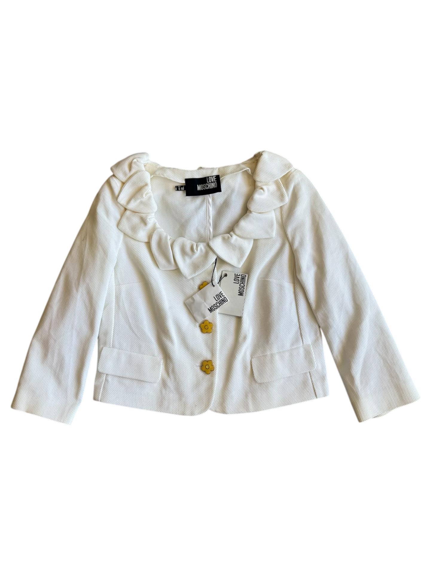 Love Moschino Button Crop Jacket