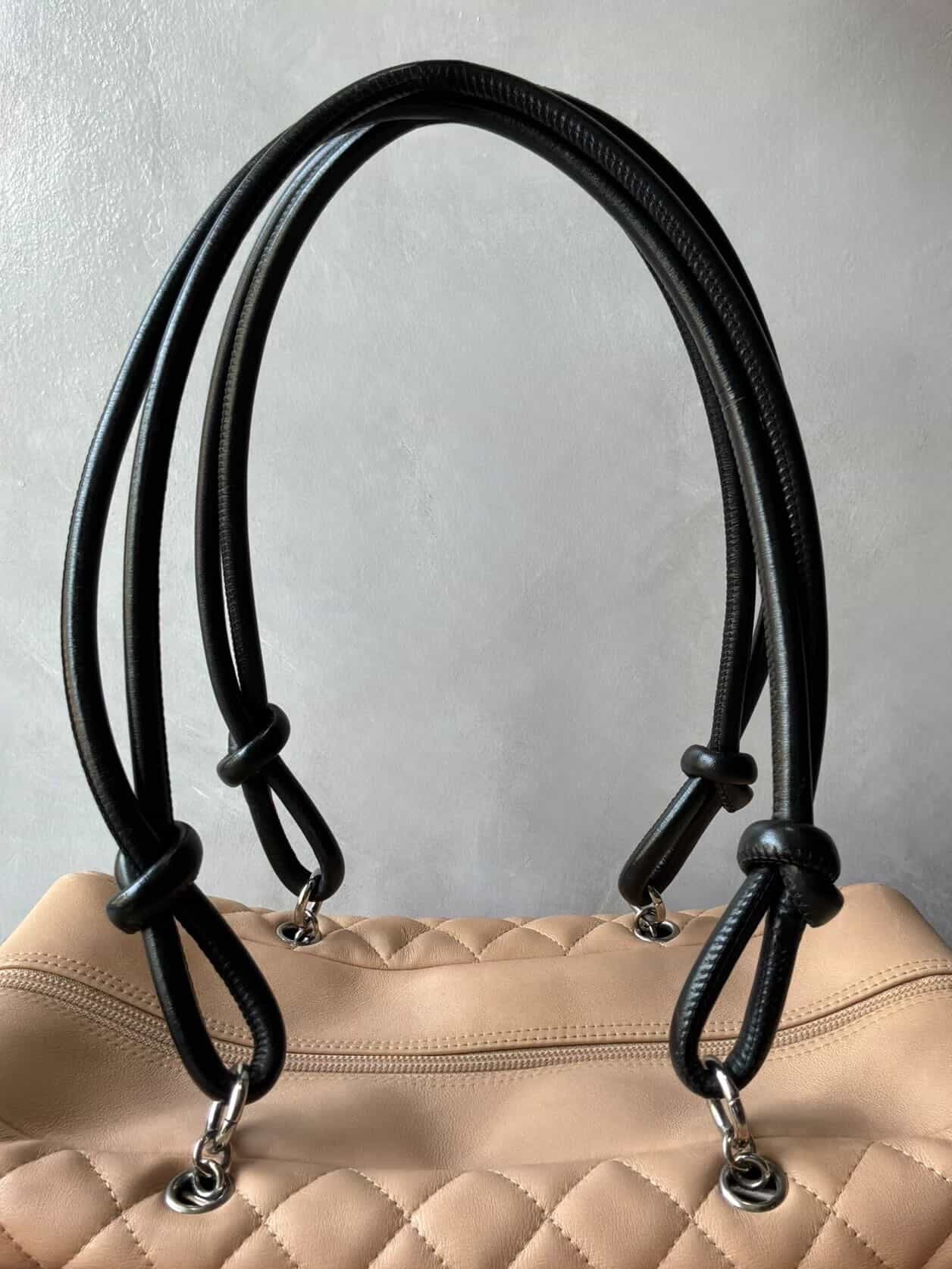 Chanel Cambon Ligne Beige Reporter Bag