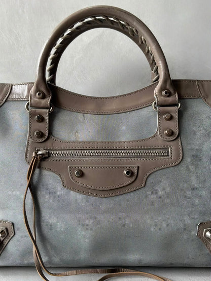 Balenciaga Classic City Mesh Leather Bag