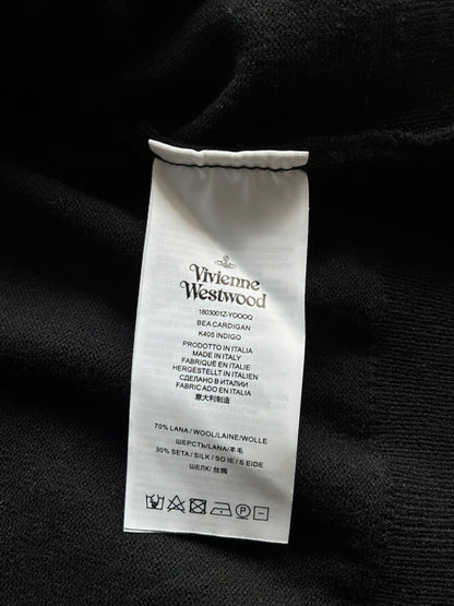 Vivienne Westwood Black Pink Wool Cardigan