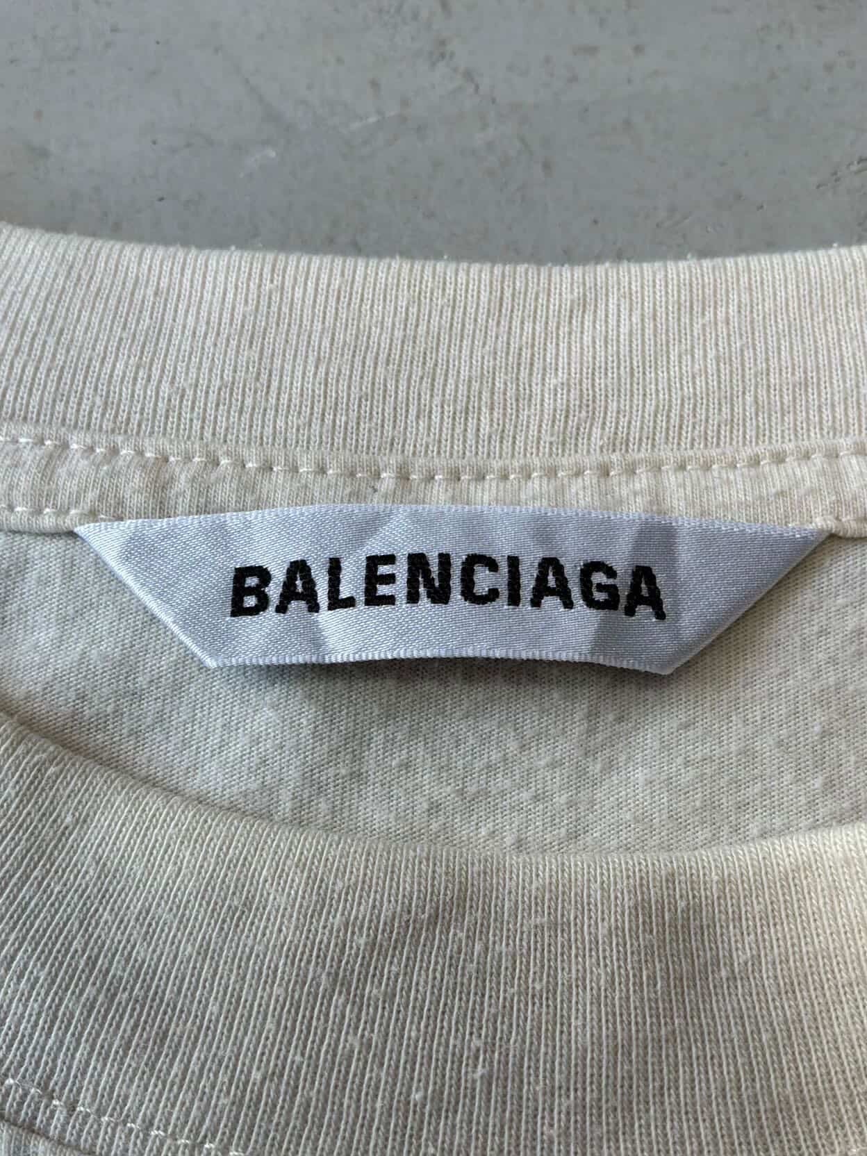 Balenciaga Embroidered Script Tee