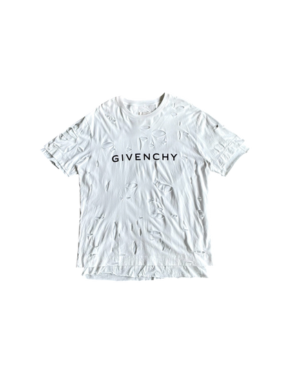 Givenchy Spellout Distressed Tee