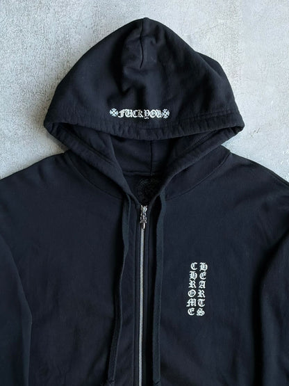 Chrome Hearts Sleeve Script Zip Hoodie