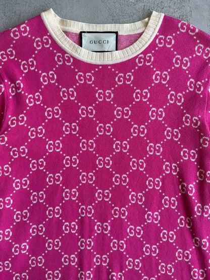 Gucci Monogram Pink Crewneck